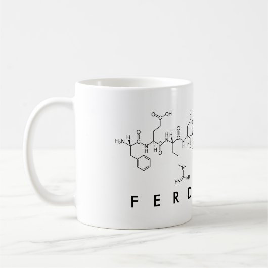 Ferdiemarペプチド名mug 2 コーヒーマグカップ (左)