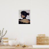 Ferdinand Hodler – アーティストのBerthe Jacquesの妻 ポスター (キッチン)