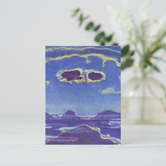 Ferdinand Hodler-Eiger,Monch,Jungfrau in Moonlight ポストカード (スタンド正面)