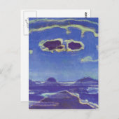 Ferdinand Hodler-Eiger,Monch,Jungfrau in Moonlight ポストカード (正面/裏面)