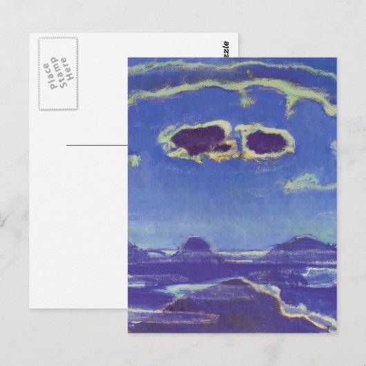 Ferdinand Hodler-Eiger,Monch,Jungfrau in Moonlight ポストカード (正面/裏面)