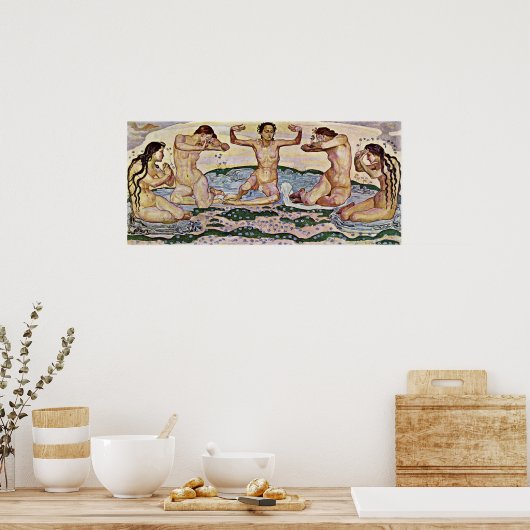 Ferdinand Hodler - The day ポスター (キッチン)