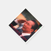 Ferdinand Marcos(フィリピン第10代大統領) スタンダードカクテルナプキン (角)