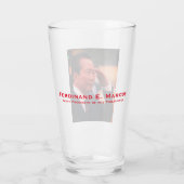 Ferdinand Marcos(フィリピン第10代大統領) タンブラーグラス (裏面)