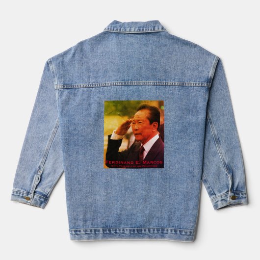 Ferdinand Marcos(フィリピン第10代大統領) デニムジャケット (裏面)