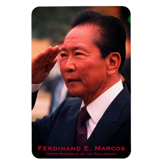 Ferdinand Marcos（フィリピン第10代大統領） マグネット (縦)