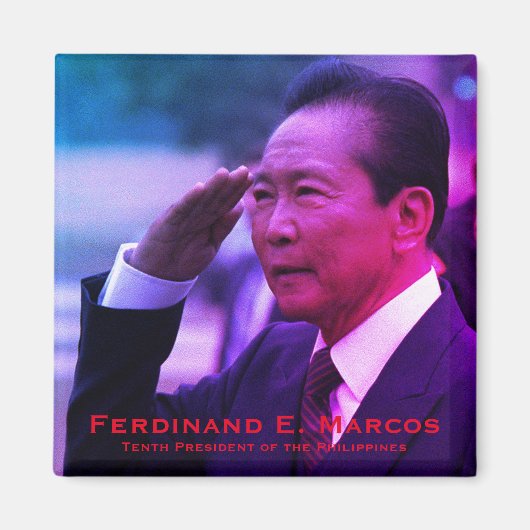 Ferdinand Marcos（フィリピン第10代大統領） マグネット (正面)