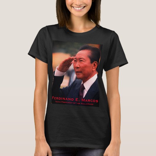 Ferdinand Marcos(フィリピン第10代大統領) Tシャツ (正面)