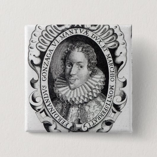 、Ferdinando Gonzaga Mantuaの公爵 缶バッジ (正面)