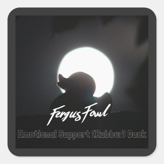 FergusFowl ES(R)Dステッカー スクエアシール (正面)