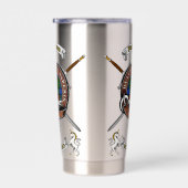 Ferguson Clan Badge Tartan & Swords 保温保冷タンブラー (右面)