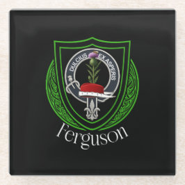 Ferguson Scottish Clan Crest ガラスコースター