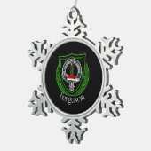 Ferguson Scottish Clan Crest スノーフレークピューターオーナメント (右)