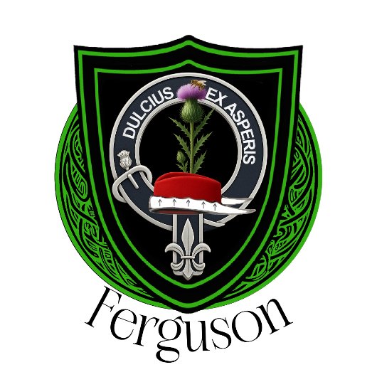 Ferguson Scottish Clan Crest フラスク