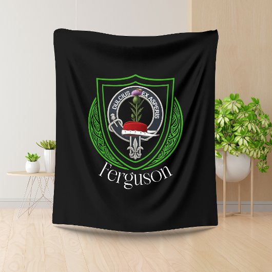Ferguson Scottish Clan Crest フリースブランケット