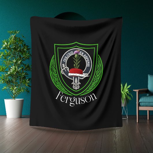Ferguson Scottish Clan Crest フリースブランケット
