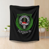 Ferguson Scottish Clan Crest フリースブランケット