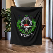Ferguson Scottish Clan Crest フリースブランケット