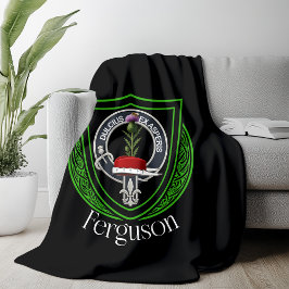 Ferguson Scottish Clan Crest フリースブランケット