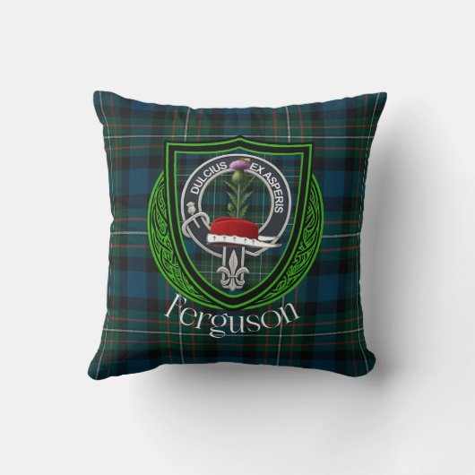 Ferguson Scottish Clan Tartan & Crest クッション (裏面)