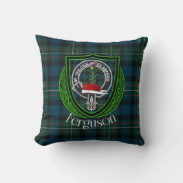 Ferguson Scottish Clan Tartan & Crest クッション