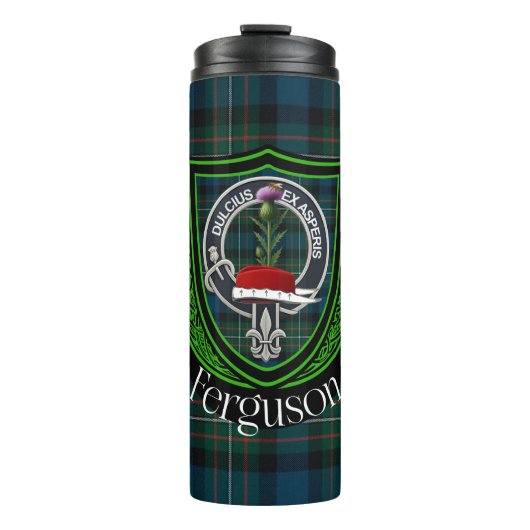 Ferguson Scottish Clan Tartan & Crest タンブラー (正面)