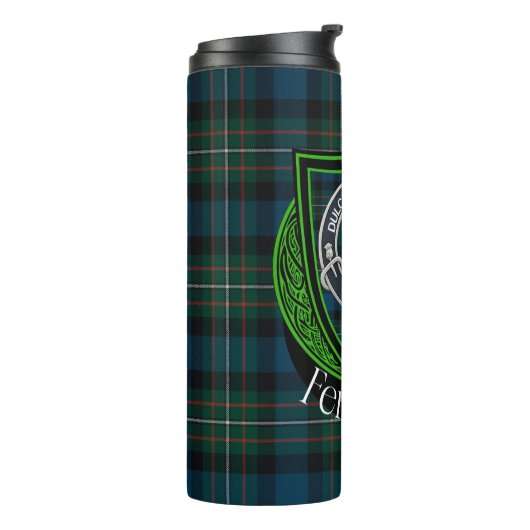 Ferguson Scottish Clan Tartan & Crest タンブラー (回転左)