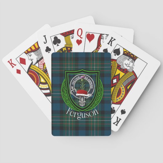 Ferguson Scottish Clan Tartan & Crest トランプ (裏面)