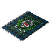 Ferguson Scottish Clan Tartan & Crest ノートブック (左側)