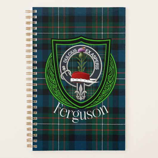 Ferguson Scottish Clan Tartan & Crest プランナー手帳 (正面)