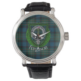 Ferguson Scottish Clan Tartan & Crest 腕時計
