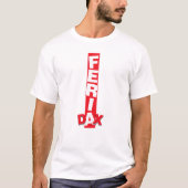 Feria Dax bande rouge & blanc Tシャツ (正面)