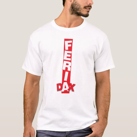 Feria Dax bande rouge & blanc Tシャツ (正面)