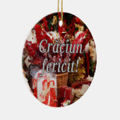 fericit Crăciun! ルーマニアのwfのメリークリスマス セラミックオーナメント (右)