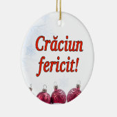 fericit Crăciun! ルーマニアrfのメリークリスマス セラミックオーナメント (右)