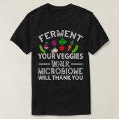 Ferment Your Veggies Microbiome Vegan Tシャツ (デザイン正面)