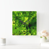 Fern スクエア壁時計 (ホーム)