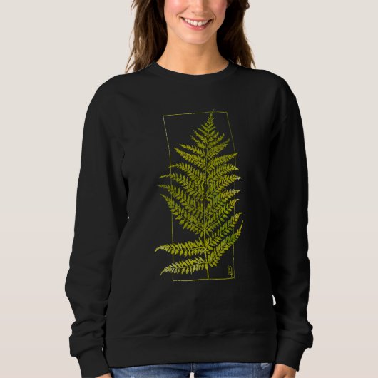 Fern Blockprint IV スウェットシャツ (正面)