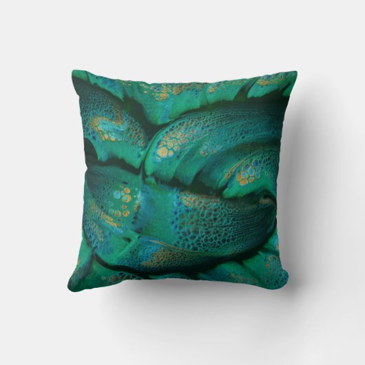 Fern Fantasy Throw Pillow クッション (裏面)