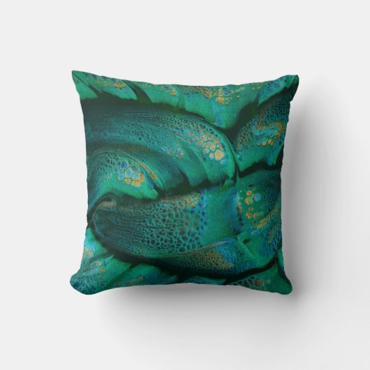 Fern Fantasy Throw Pillow クッション (正面)