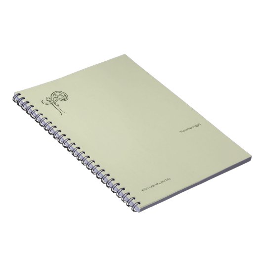 Fern Fiddlehead- Botanists Pause- Minimal ノートブック (右側)