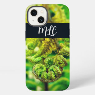 FERN FOND NZ KORU自然フォトモノグラムイニシャル iPhone 13ケース