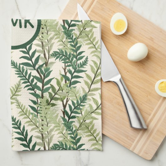 Fern Fronds キッチンタオル (四つ折り)