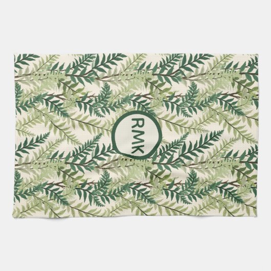 Fern Fronds キッチンタオル (横)