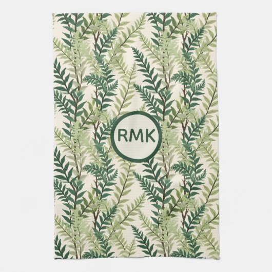 Fern Fronds キッチンタオル (縦)