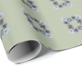 Fern green floral Gift Wrapping paper ラッピングペーパー