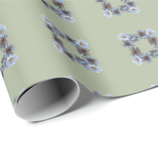 Fern green floral Gift Wrapping paper ラッピングペーパー
