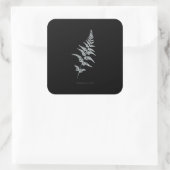 Fern - Gymnogramma Sulphurea - X線効果 – 03 スクエアシール (バッグ)