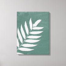 "Fern in Stillness" – ミニマルな白いシダの葉