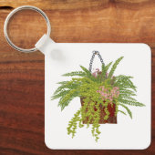 Fern Ivy Hanging Plant Botanical Illustration Art キーホルダー (正面)